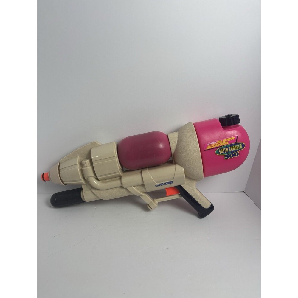 Vintage 1998 Super Soaker Super Charger 500 Pump Water Gun Blaster Larami WORKS